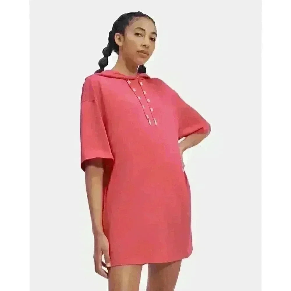NEW UGG Women's L Kassey Hooded T Shirt Dress - Picture 5 of 5